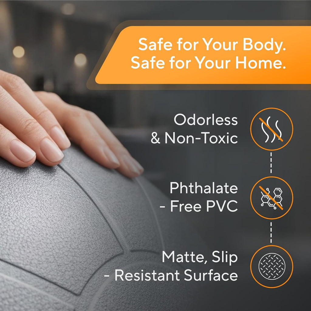 Yoga Ball for Exercise, Pregnancy & Office, Exercise Ball