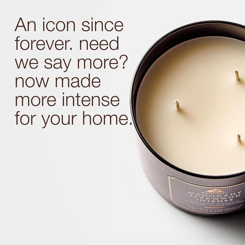 3-Wick Candle, Mahogany Teakwood Intense, Soy Wax Blend