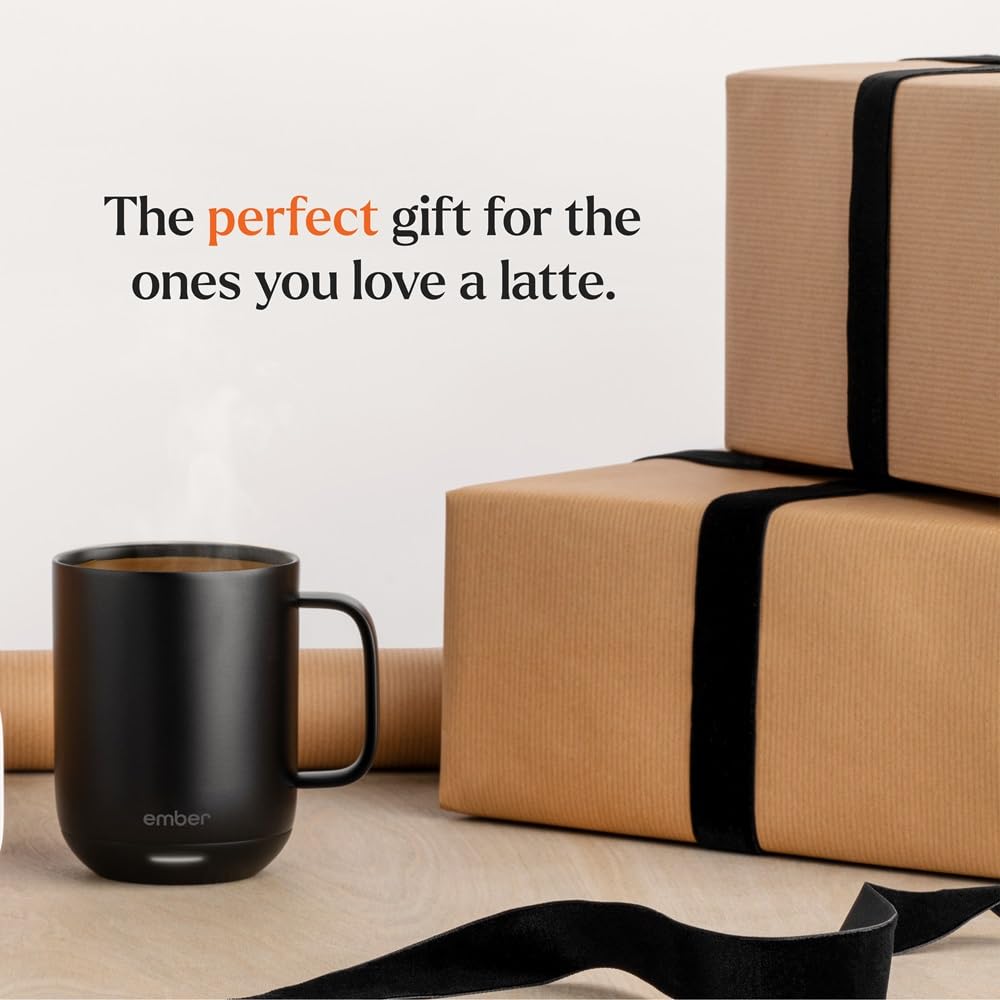 Ember Temperature Control Smart Mug 2, 10 Oz, App-Controlled Heated Coffee Mug with 80 Min Battery Life and Improved Design, Red