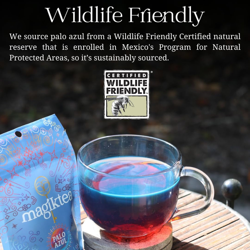 Magiktea Palo Azul, Loose Tea 5 oz (75 cups), USDA Organic, Kidneywood, Caffeine-Free