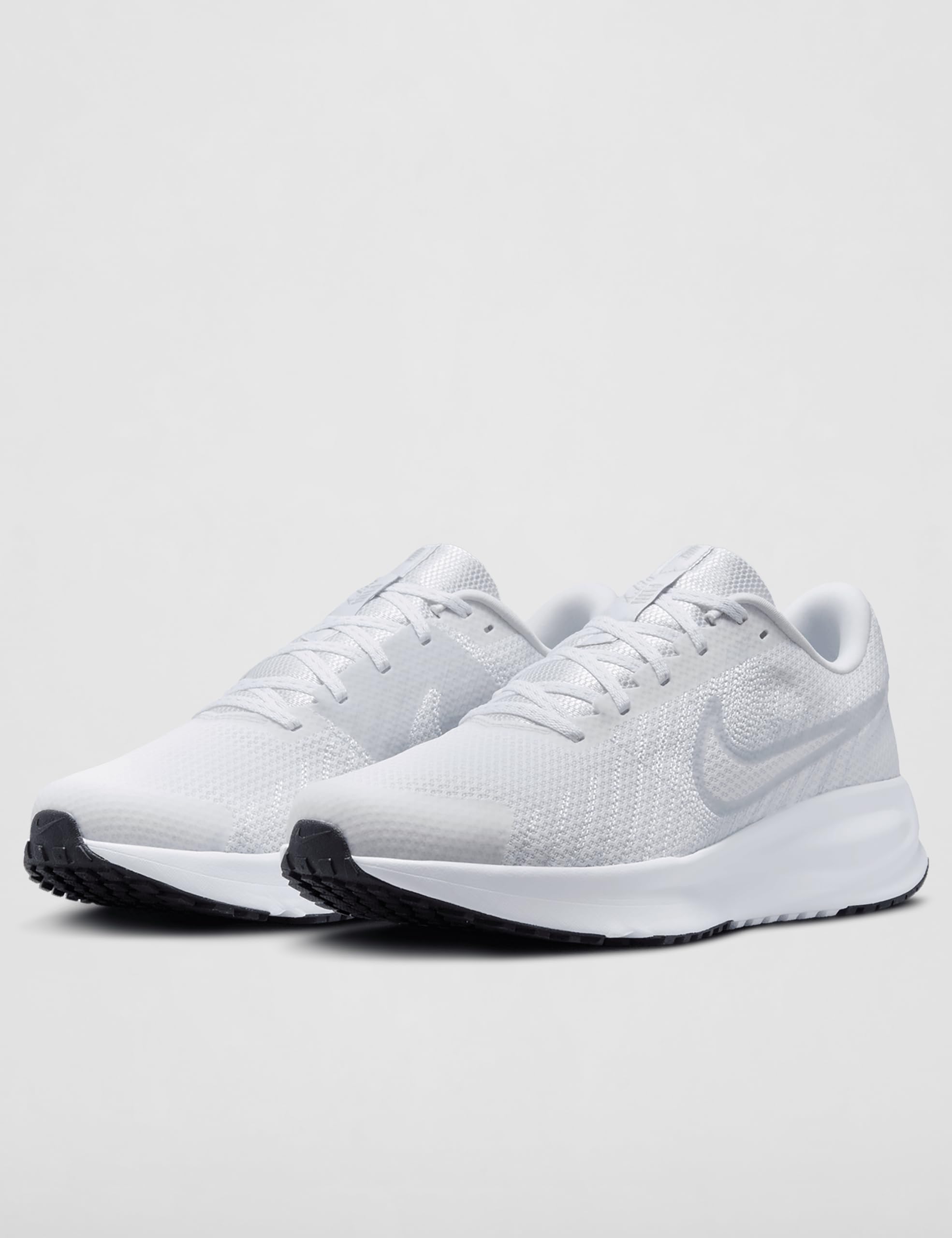 Nike Men's Run Defy Road Running Shoes, White/Pure Platinum-Black, 11