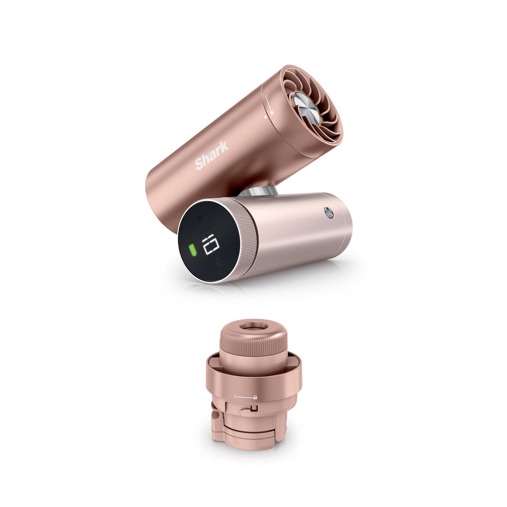 Shark ChillPill: The 2-in-1 Personal Cooling System with Fan, Dry-Touch Mist – Portable, Handheld, Rose Gold (FA023)