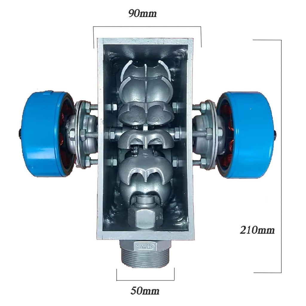 2KW Micro Hydro Generator, 110V/220V High Power Portable Hydroelectric Generator, Pelton Horizontal Water Turbine, Aluminum Alloy Hydro Power Equipment For Home/Off-Grid/Camping(220V)
