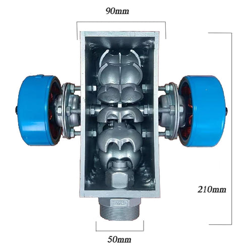 2KW Micro Hydro Generator, 110V/220V High Power Portable Hydroelectric Generator, Pelton Horizontal Water Turbine, Aluminum Alloy Hydro Power Equipment For Home/Off-Grid/Camping(220V)