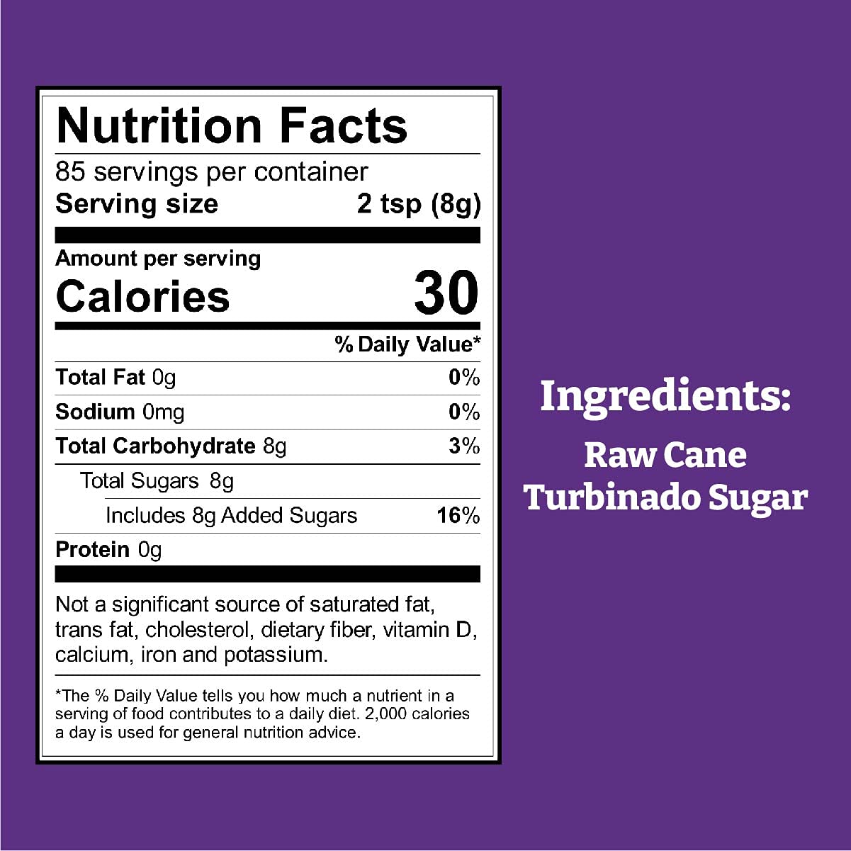 Wholesome Sweeteners 24-Ounce Raw Cane Turbinado Cane Sugar, Fair Trade, Non GMO, Gluten Free & Vegan, 12 Pack