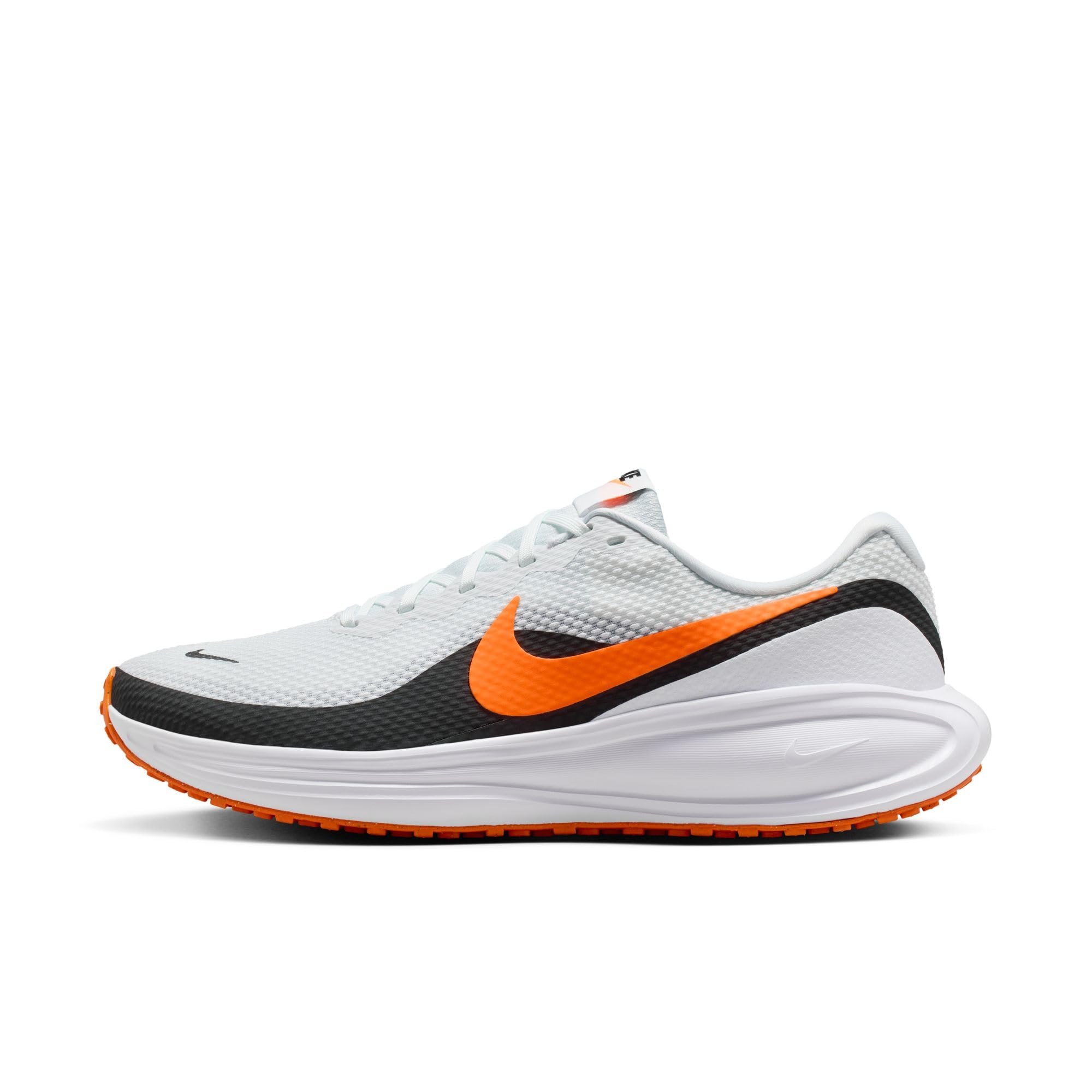 Nike Men's Revolution 8 Road Running Shoes, Off White/Total Orange-White-Black, 10