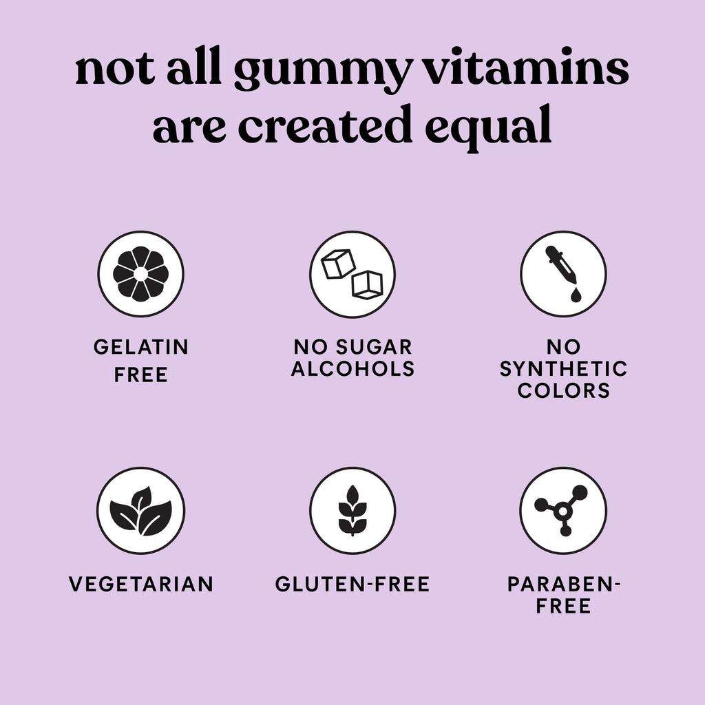 Lemme Women's Multivitamin Gummies, Daily Nutritional Support with Vitamins A, C, D, E, Biotin, Folic Acid, Zinc & Inositol, Bone, Brain, Skin & Immune Health, Raspberry Orange, 30-Day Supply