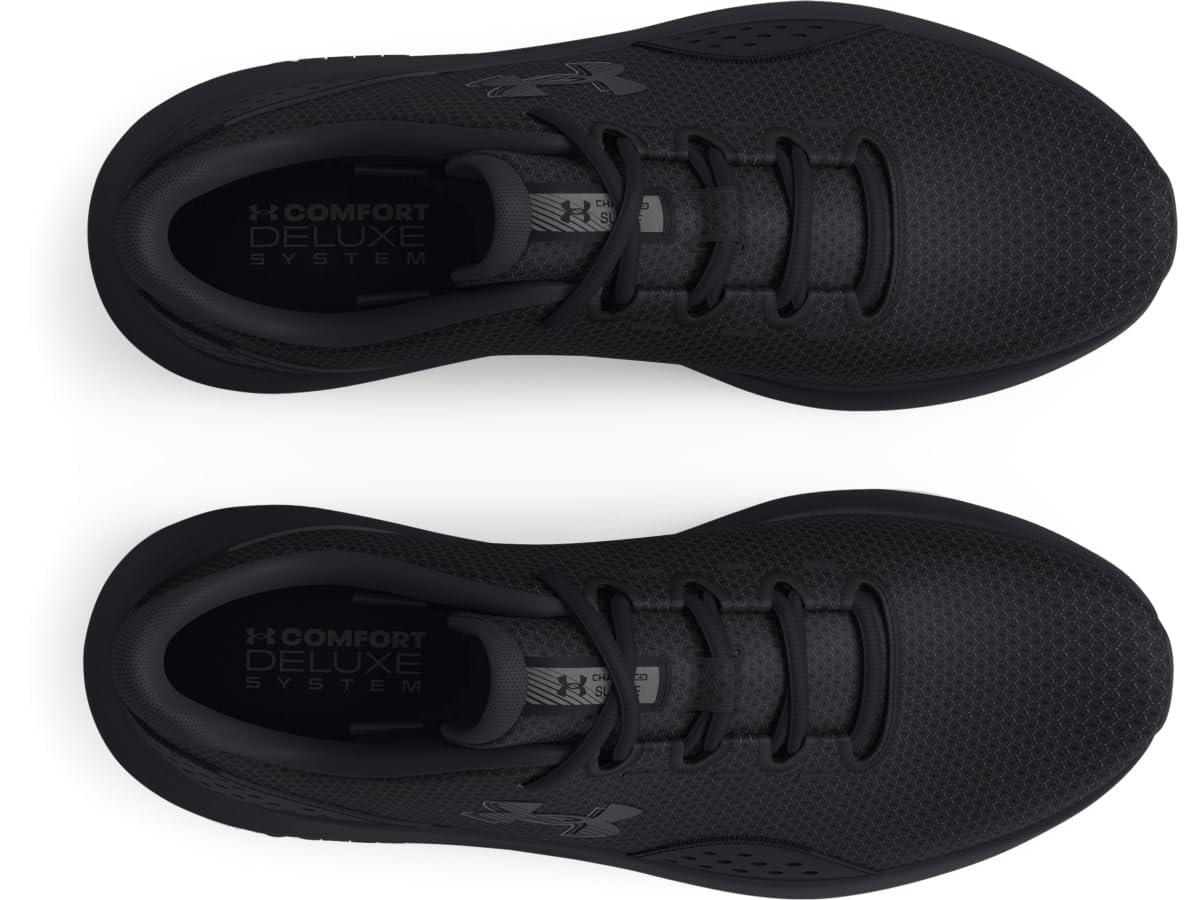Under Armour Men's Charged Surge 4, (002) Black/Black/Black, 11, US