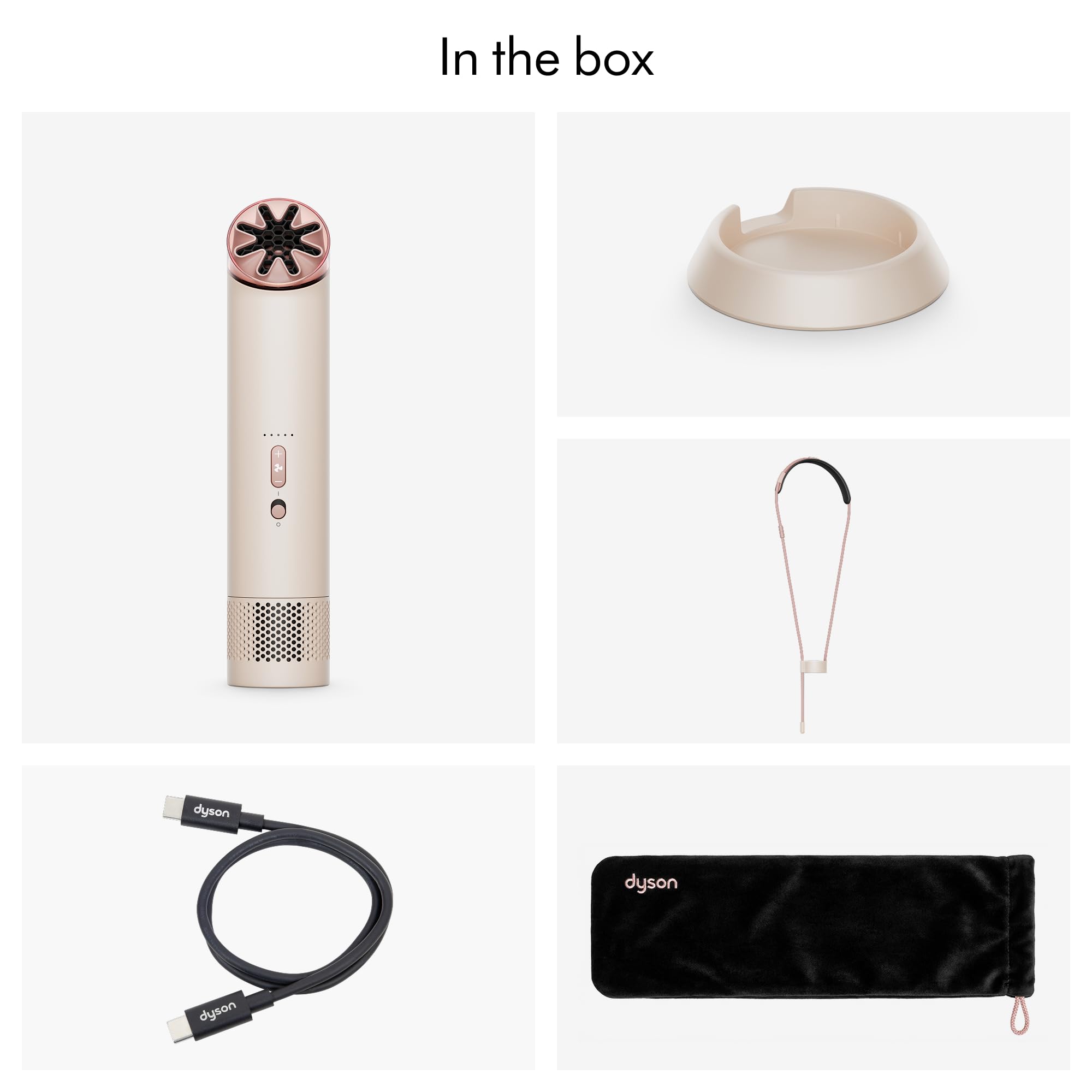 Dyson HushJet™ Mini Cool fan (Stone/Blush)