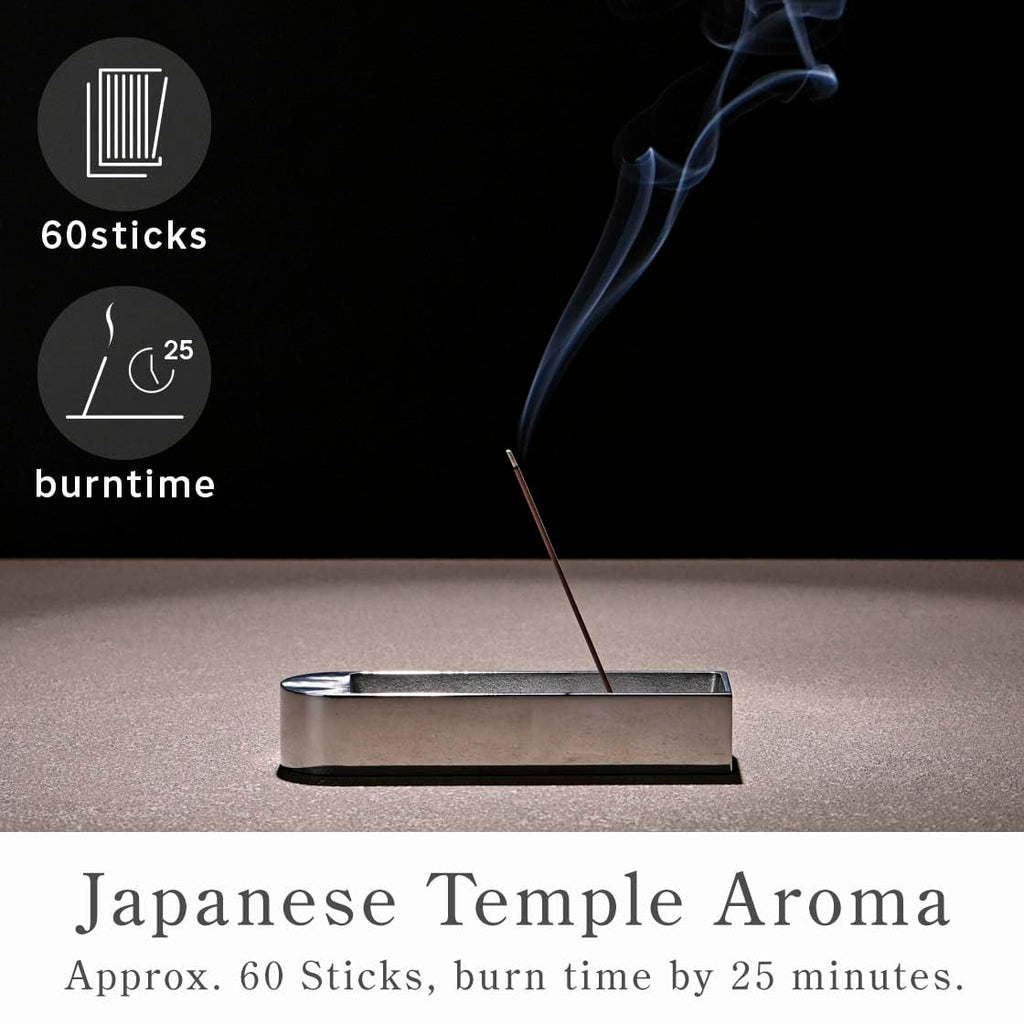 なごみ工房 Kyoto Green Tea Incense Sticks - Japanese Temple Aroma, Ideal for Relaxation & Meditation, Approx. 60 Sticks (0.044 Pounds) - Premium Quality Incense for Spiritual & Home Use Nagomikobo