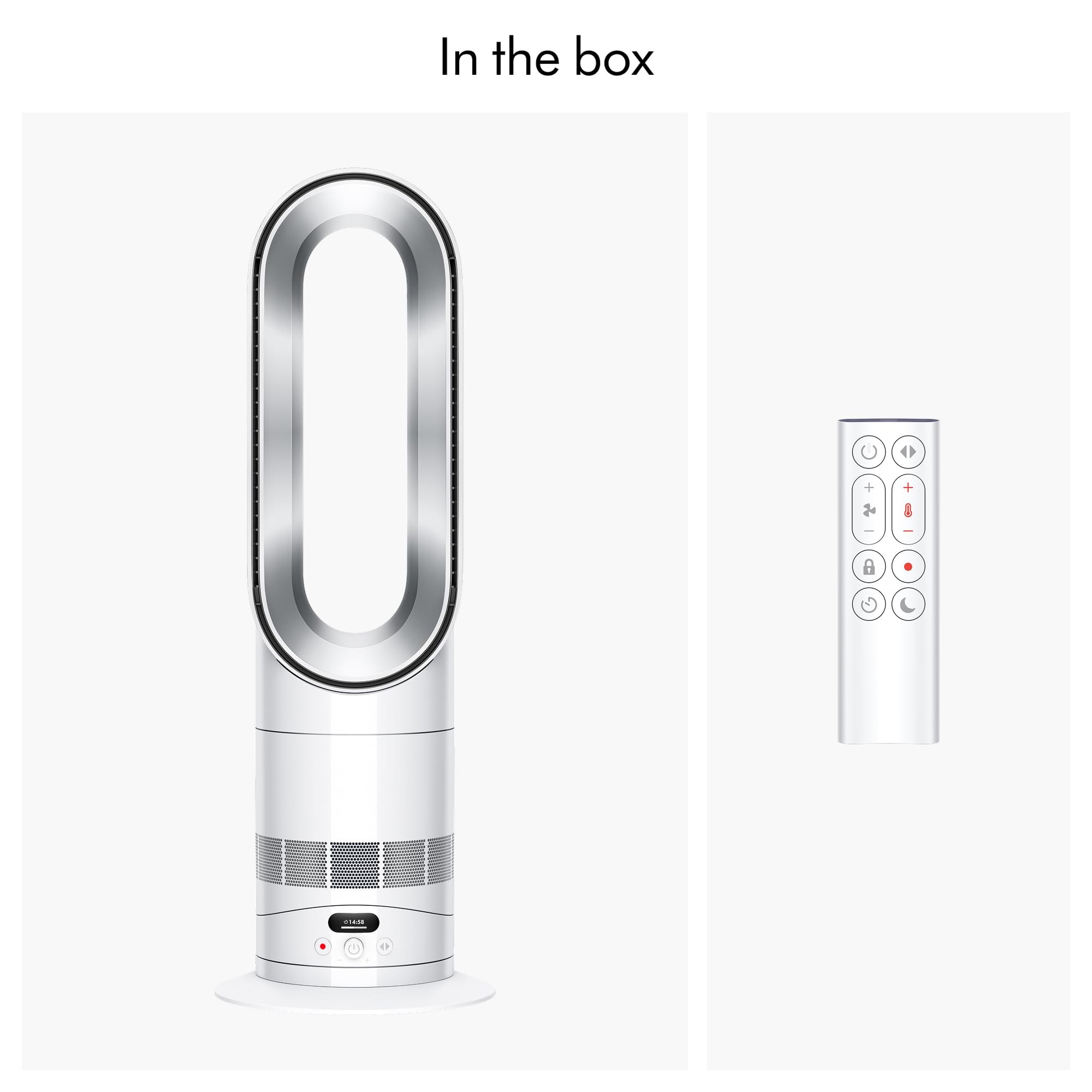 Dyson Hot+Cool™ HF1 Rapid React heater fan (White/Silver)