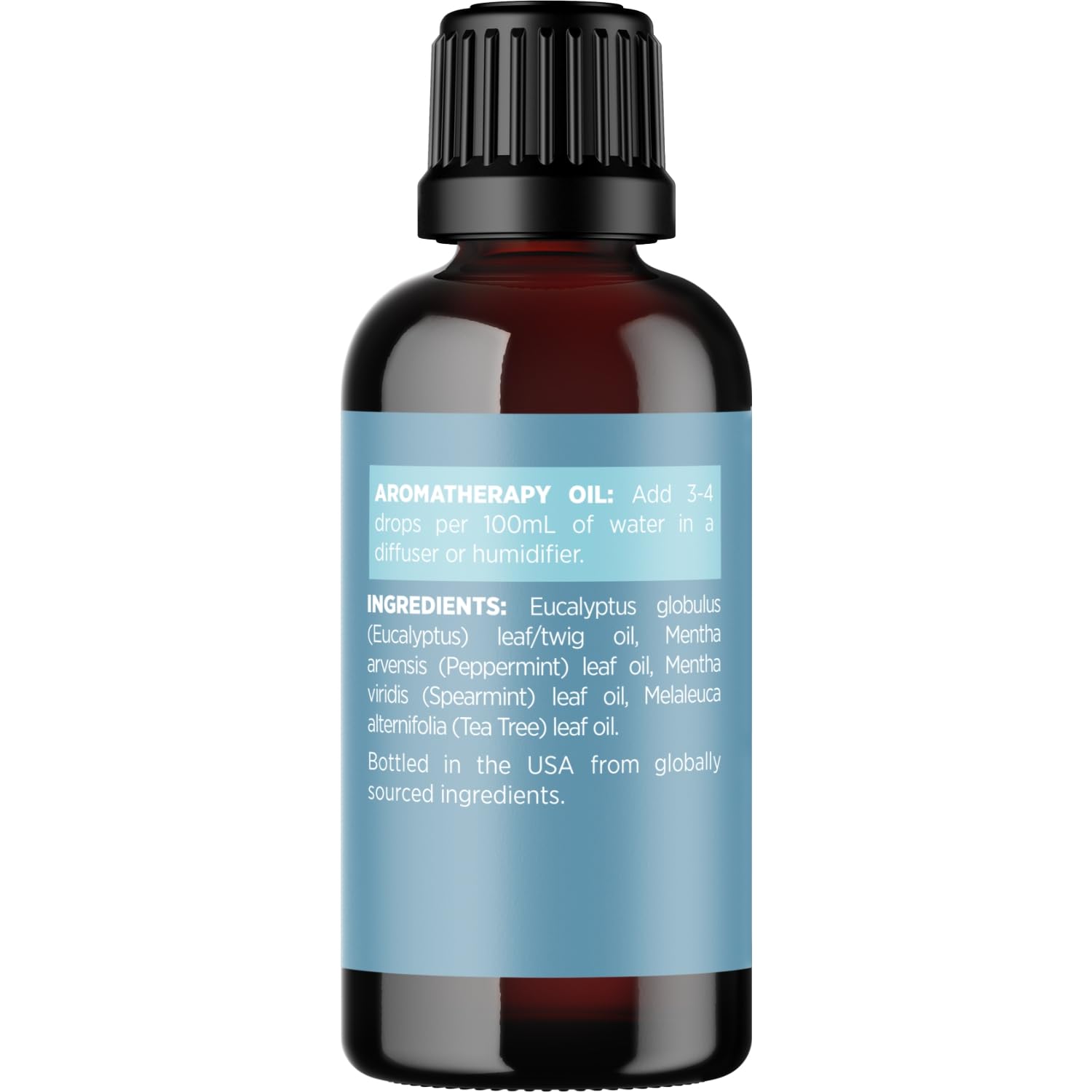Breathe Essential Oil for Diffuser - Invigorating and Refreshing Breathe Essential Oil Blend with Eucalyptus Peppermint Tea Tree and Mint for Diffusers for Home and Shower Aromatherapy (1 Fl Oz)