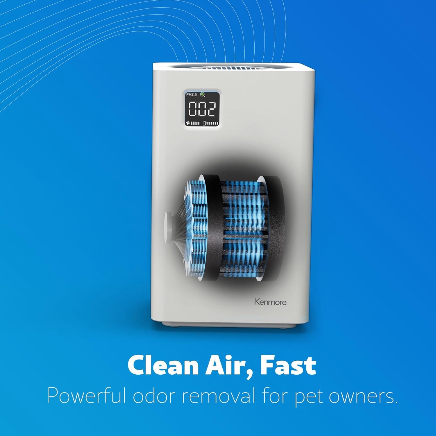 PM2010 Air Purifiers with H13 True HEPA Filter, Covers up to 1200 Sq.Foot, 24Db Silentclean 3-Stage HEPA Filtration System, 5 Speeds for Home Large Room, Kitchens & Bedroom, PM2010