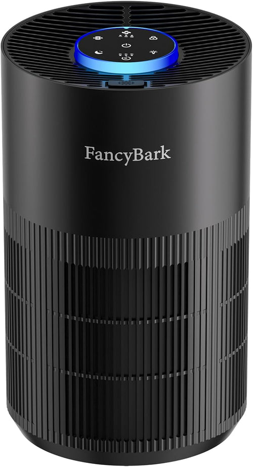Air Purifiers for Home Bedroom up to 1250 Ft², H14 True HEPA Filter for Large Room Dorm Room, 360° Air Intake, Sleep Mode, Light Mode & Aroma Function, Air Purifier for Smoke Odor Dust Pet Hair(Black)