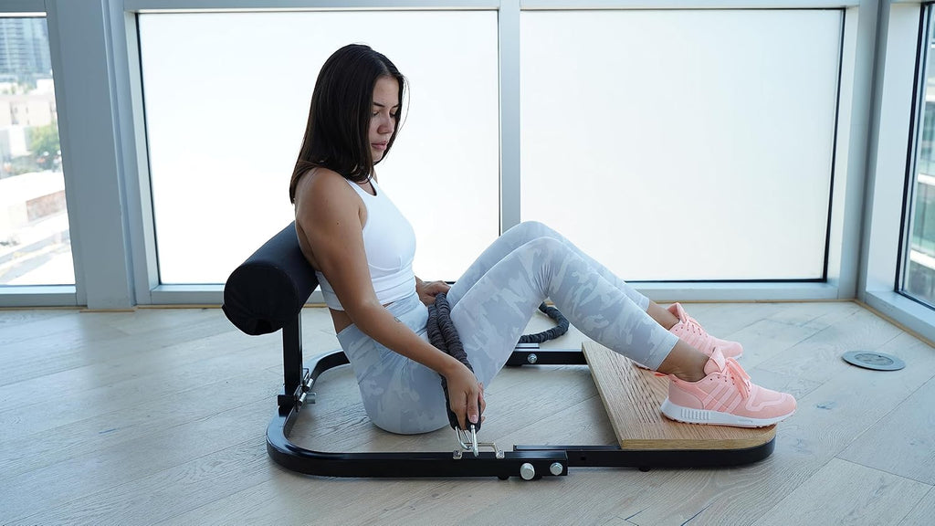 Hip Thrust Machine for High Resistance Glute Training - Home Gym Workout - Comes with 45, 90, and 135 Lbs of Resistance
