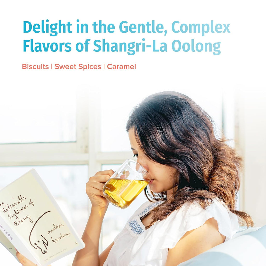 Organic Loose Leaf Oolong Tea - USDA Certified Organic Oolong Tea Loose Leaf - Premium Tea Leaves from a Family Farm in the Himalayas - Enjoy Hot or Iced - 3.5Oz /100G (Shangri-La Oolong)