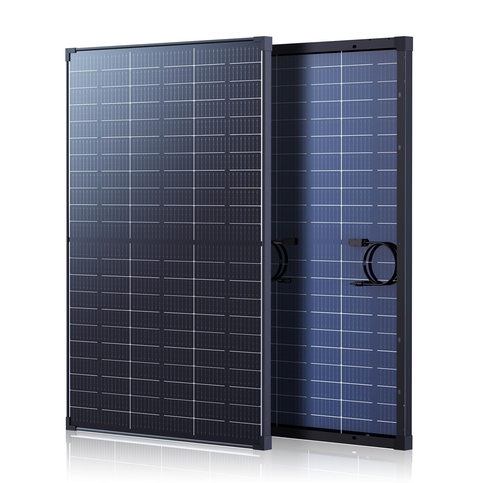 Callsun 120W N-Type Bifacial Solar Panel 16BB 12V, 25% High-Efficiency, Dual-Module Parallel Anti-Shade Design, 30% Extra Dual-Sided Output,Superior Low-Light for Power Station RV Camping & Van Life