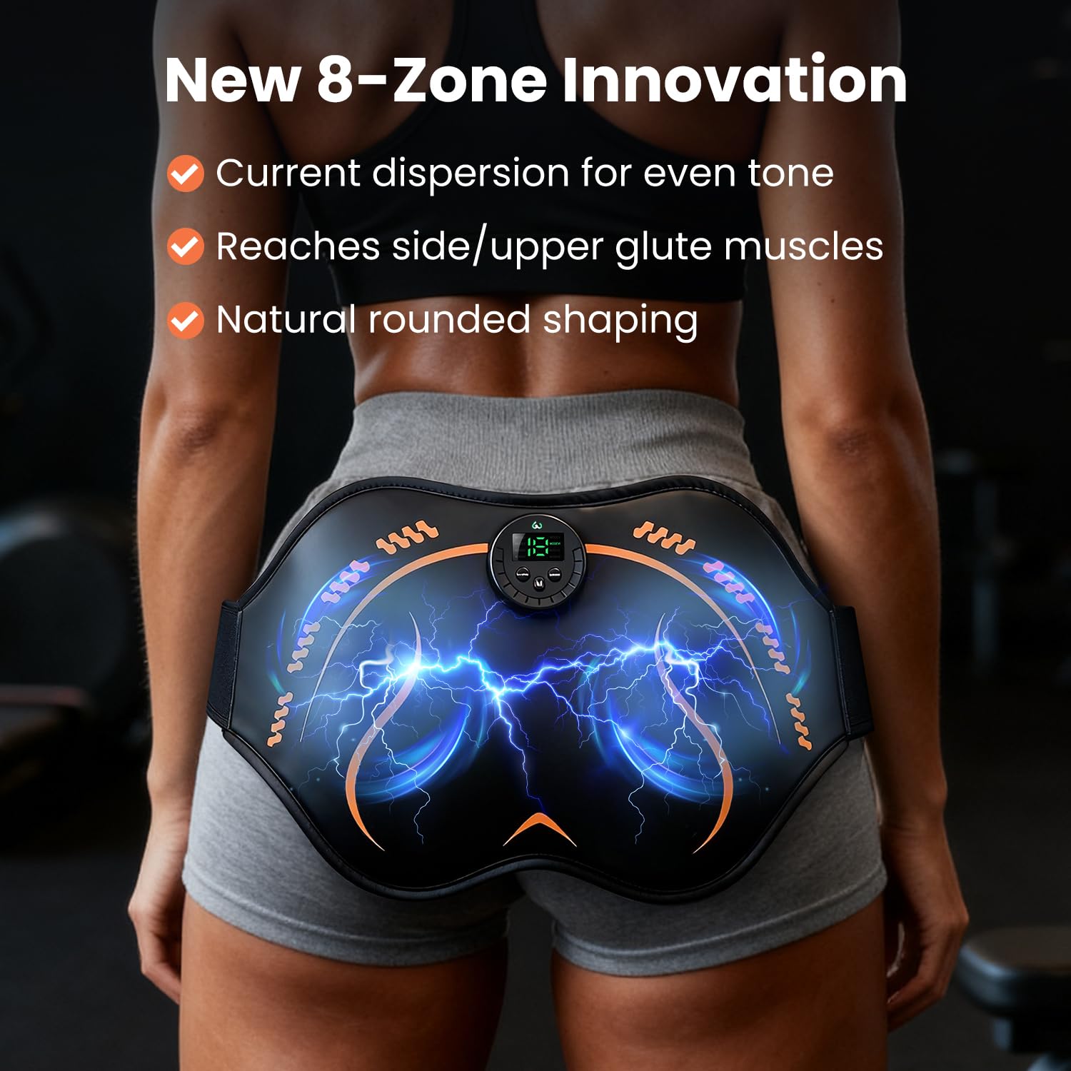 Hip Trainer Glute Abs Stimulator Belt, Butt Lifting Machine & Muscle Toner, Muscle Stimulator for Lifting HIPS, Home Workout Equipment for Women