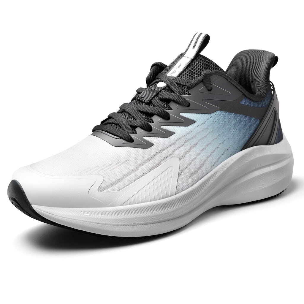 OUTJET Men's Road Running Shoes Lightweight Cushioning Athletic Walking Sneakers - Comfortable Non Slip Jogging Outdoor Gym Workout Tennis Shoes Active5K Black