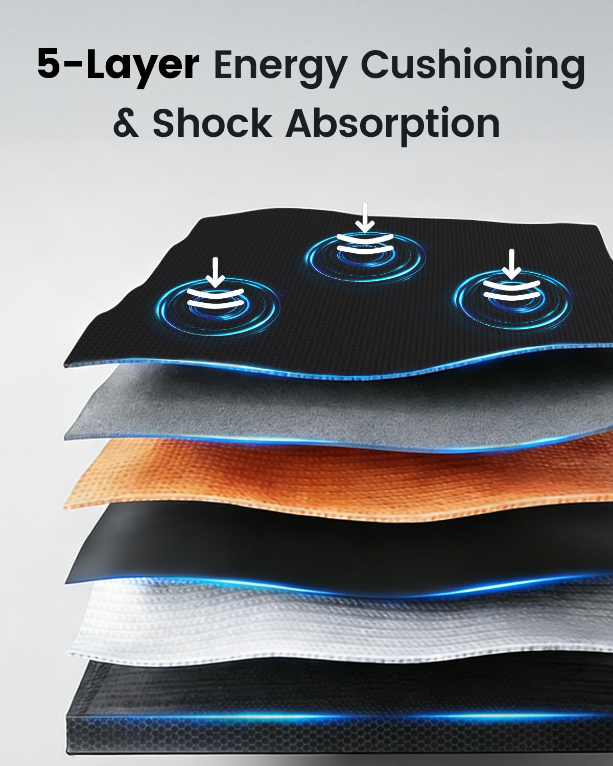 Yagud Walking Pad Treadmill for Home Office, Portable Under Desk Treadmill with Remote Control and LED Display, Walking Jogging Running Machine