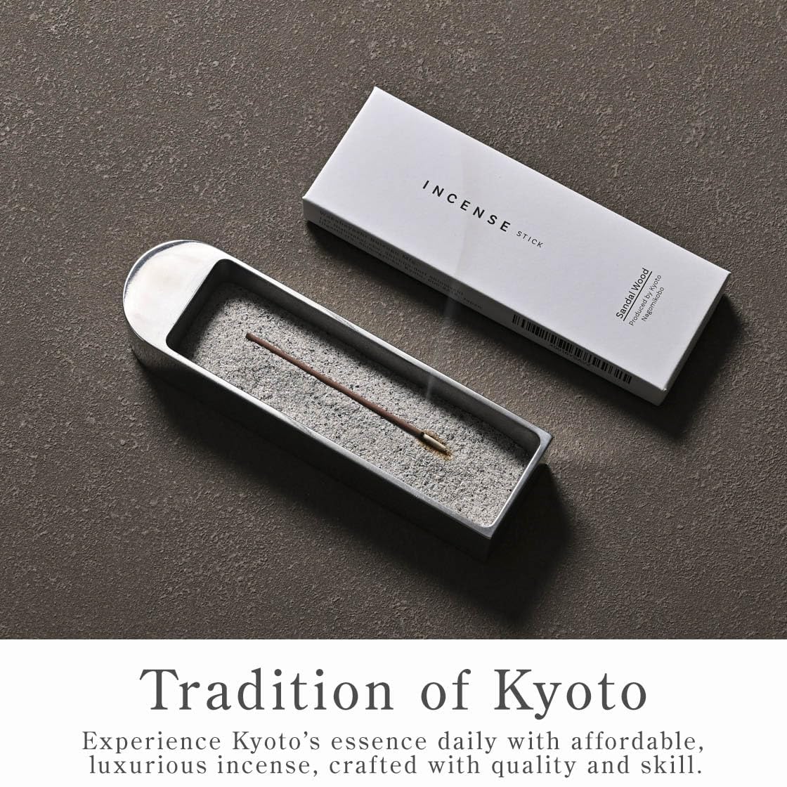なごみ工房 Kyoto Green Tea Incense Sticks - Japanese Temple Aroma, Ideal for Relaxation & Meditation, Approx. 60 Sticks (0.044 Pounds) - Premium Quality Incense for Spiritual & Home Use Nagomikobo
