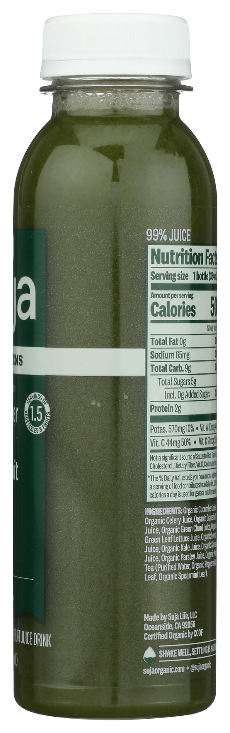 Suja Organic Uber Greens, 12 Fl Oz Bottle