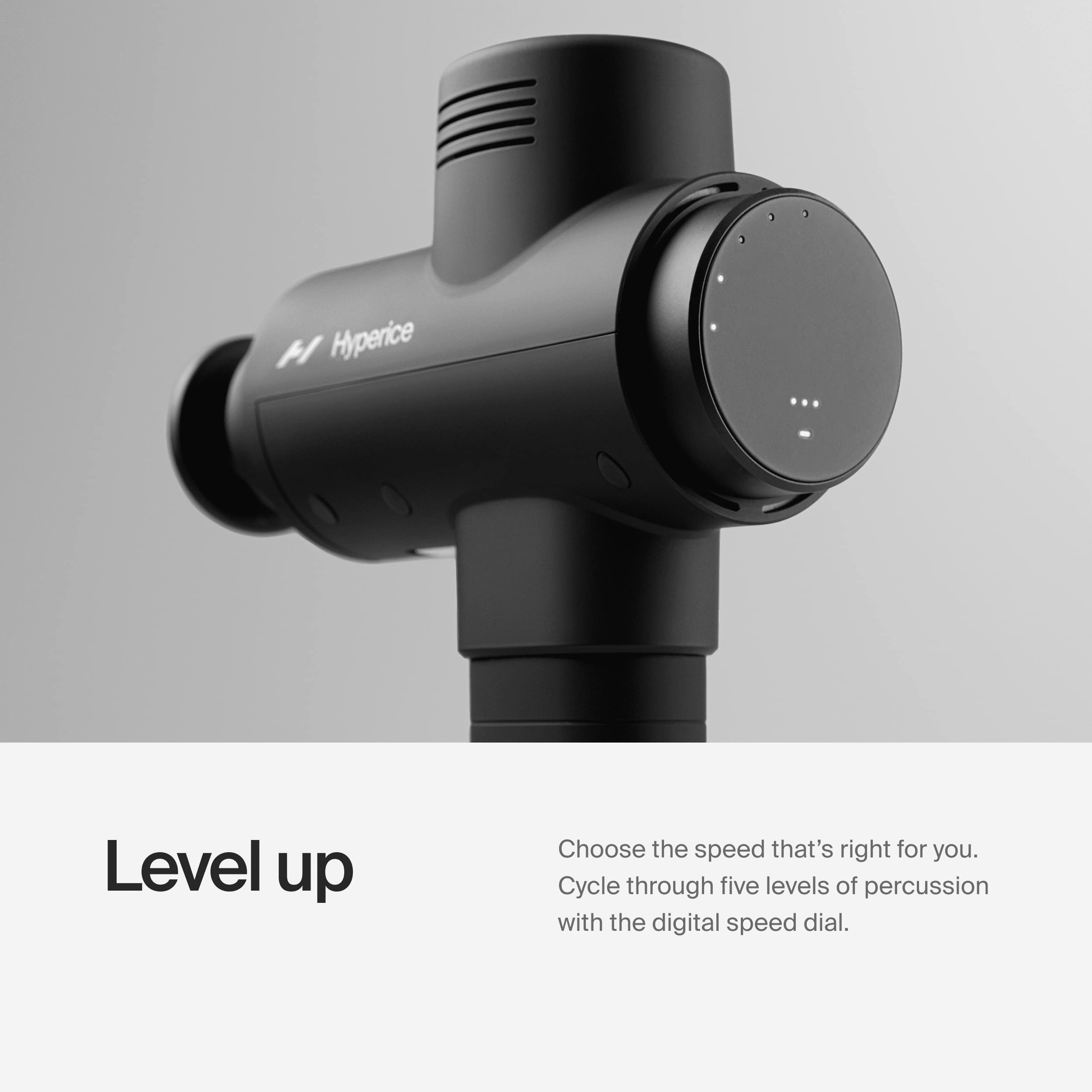Hyperice Hypervolt 2 Pro - Featuring Quiet Glide Technology - Handheld Percussion Massage Gun - 5 Speeds, 5 Interchangeable Heads - Helps Relieve Sore Muscles and Stiffness