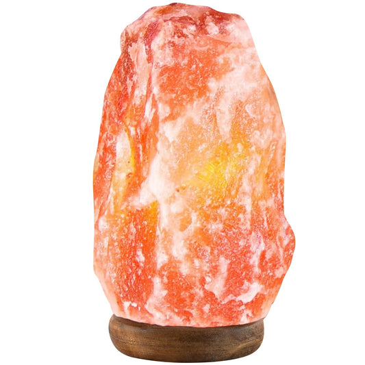 UMAID Himalayan Salt Lamp 8–10" (7–11 lb) – Dimmable Pink Rock Salt Lamp with Wooden Base & Night Light Bulb – Mothers Day Gifts for Mom, Relaxation Lamp, Bedroom Decor, Spa Ambiance