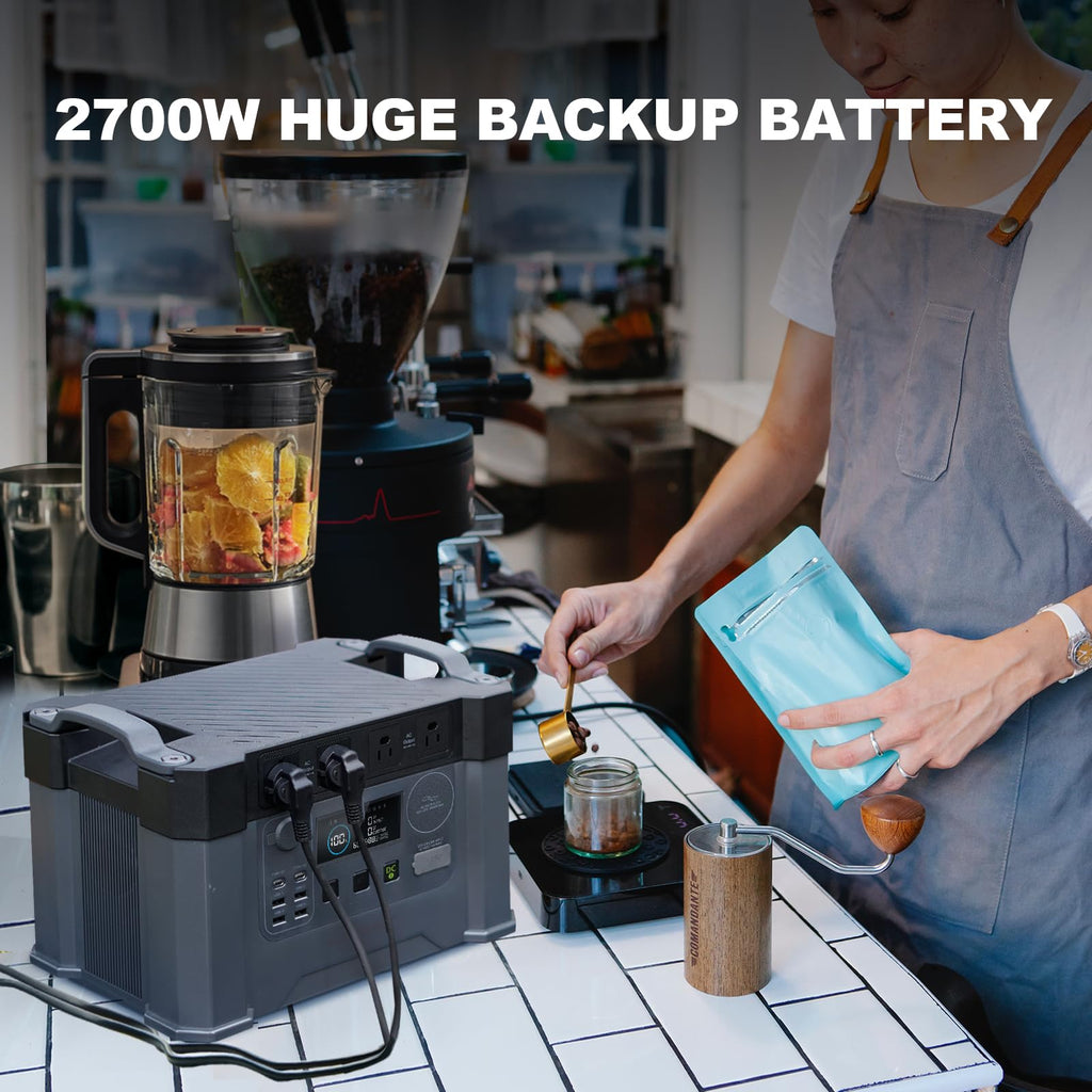 ALLPOWERS S2000 Pro Solar Generator with SP037 Solar Panels Included 2400W MPPT Portable Power Station, Solar Backup Power for Home Outdoor Camping