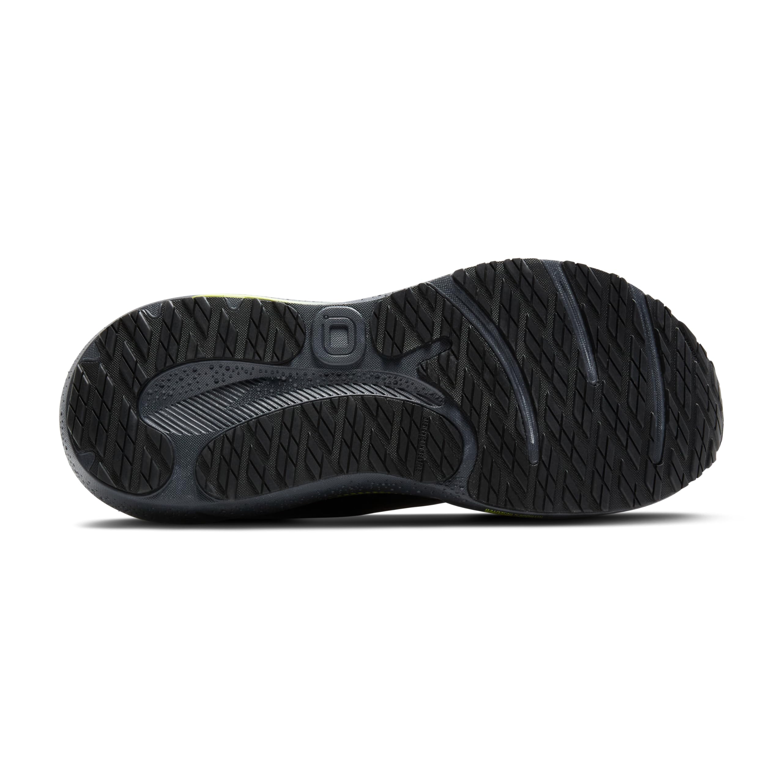 Brooks Men’s Adrenaline GTS 24 Weatherized Supportive Running Shoe - Black/Ebony/New Yellow - 10.5 Medium