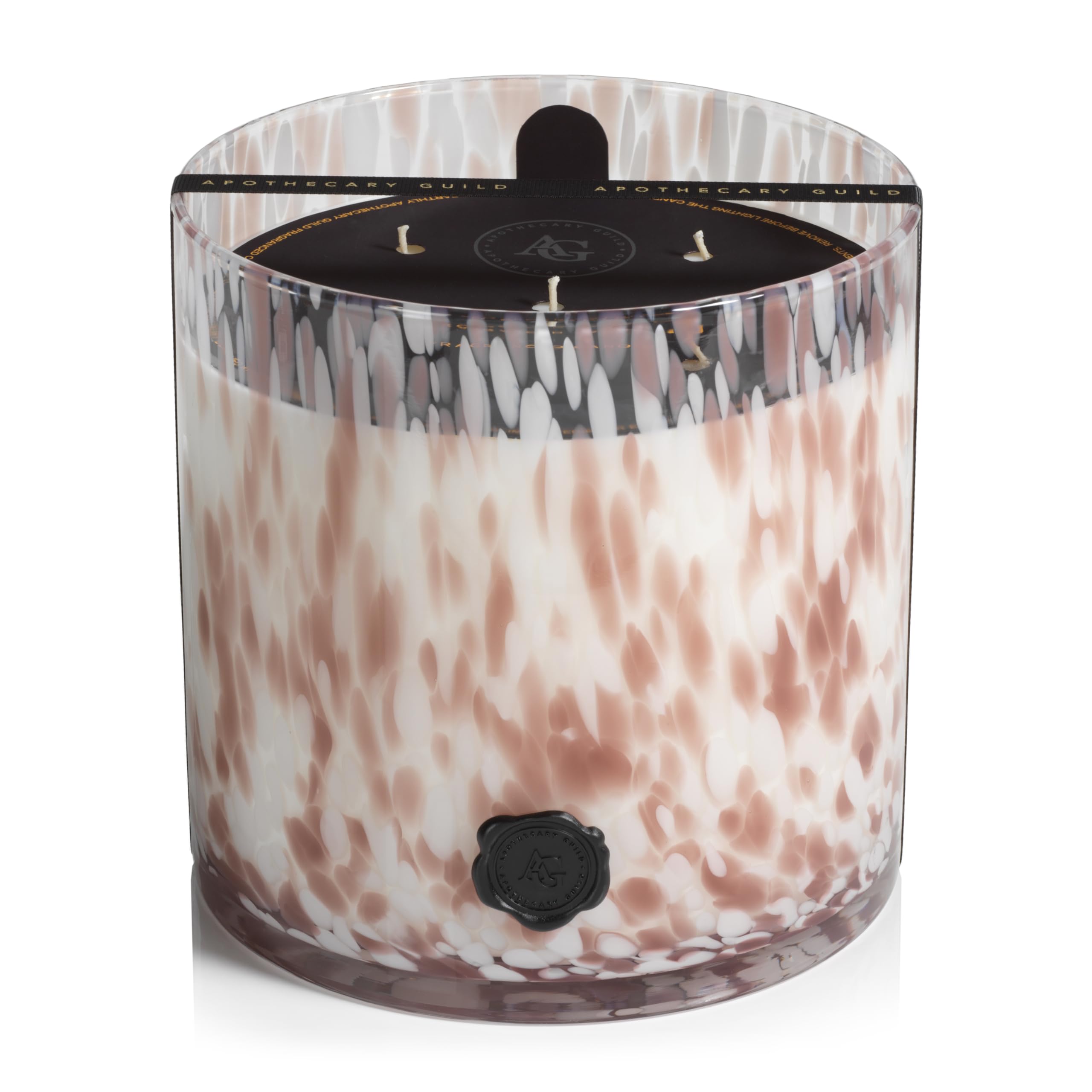 Zodax Apothecary Guild Opal Glass Jar Scented Candle for Home Decor - 3-Wick Large Candle Ideal for The Home - Makes a Great Gift for Women and Men - Rio de Janeiro - 128 Oz.