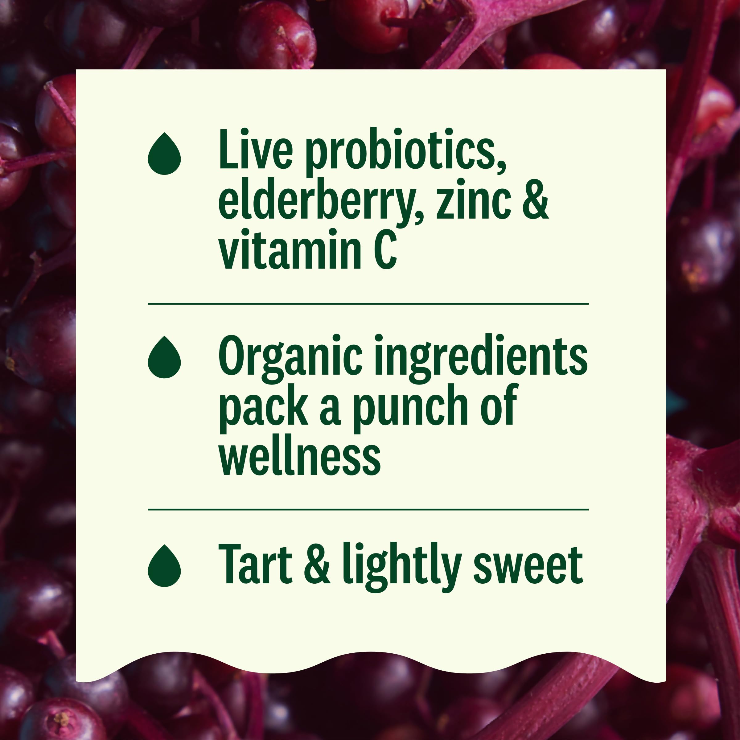 Suja Organic Immunity Elderberry Shot with Elderberry, Turmeric, & Ginger, Immunity Support, Functional Shot, Cold-Pressed Juice with Live Probiotics, Plant-Based & Gluten-Free (2 Fl Oz)