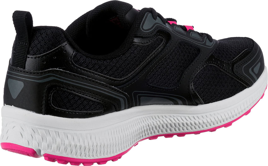 Skechers Women's Go Run Consistent Sneaker, Black/Pink, 10 Wide