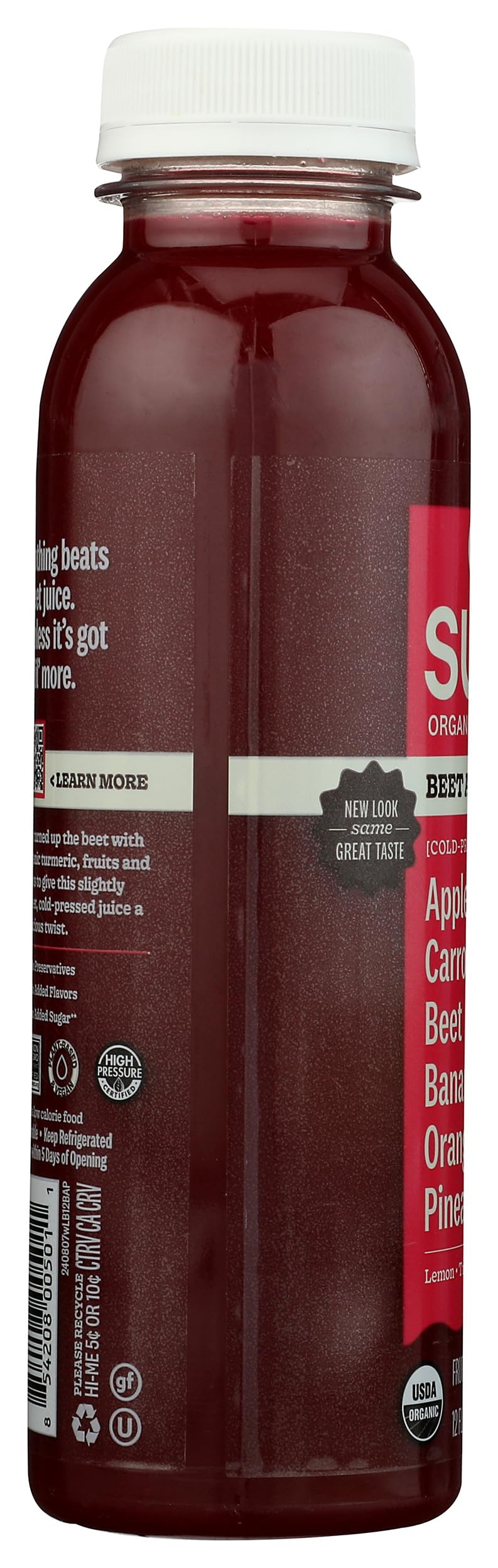 SUJA Organic Sweet Beets Apple Juice, 12 Fl Oz