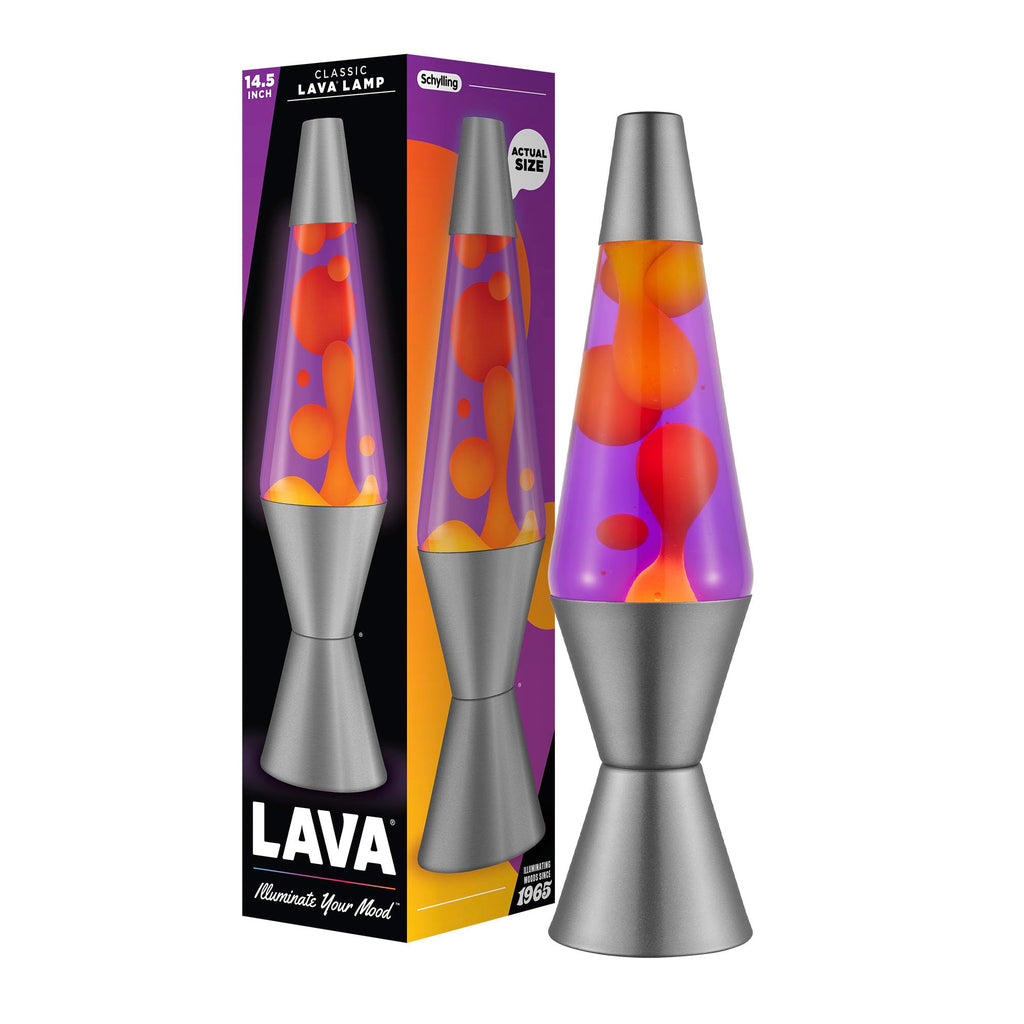 Lava® Lamp - 14.5" Purple Sunset - The Original Motion Light - Yellow Wax and Purple Liquid - Item #2635 (Amazon Exclusive)