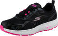 Skechers Women's Go Run Consistent Sneaker, Black/Pink, 10 Wide