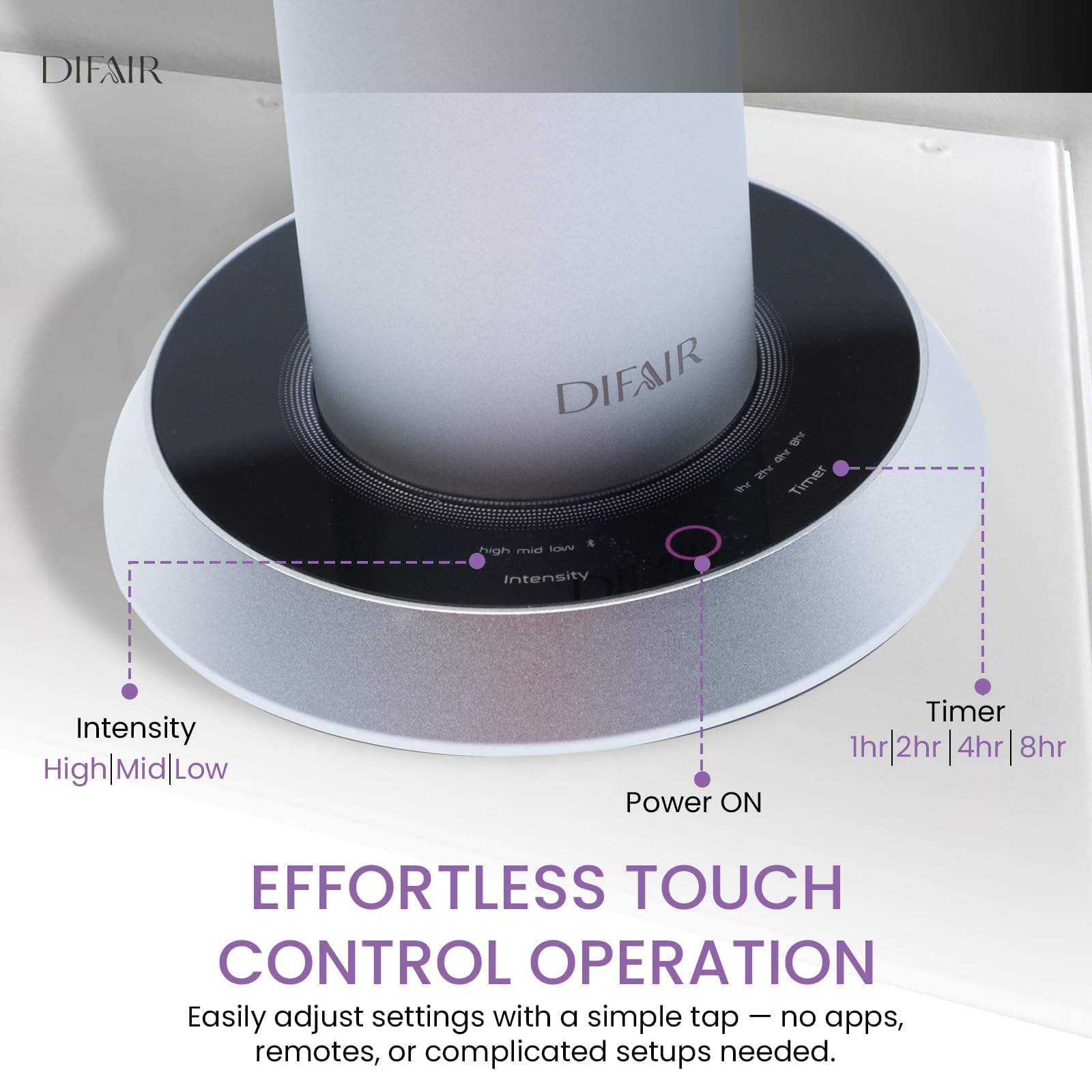 Difair Diffuser Oil Machine, Rechargable Electric Diffuser, Aluminum Aromatherapy Diffusers for Home, Office, Spa, Cold Air Scent Diffuser, Hotel Collection Diffuser Design