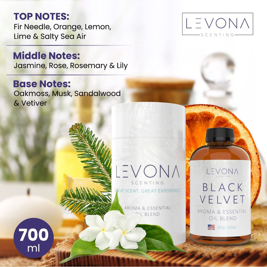 Levona Scent Lavanda 2000 Diffuser - HVAC System with Smart App Control, Scent Diffuser for Whole House, Office, Hotel, & Large Spaces - Covers 6000 sq ft - Includes Black Velvette 700ml Essential Oil
