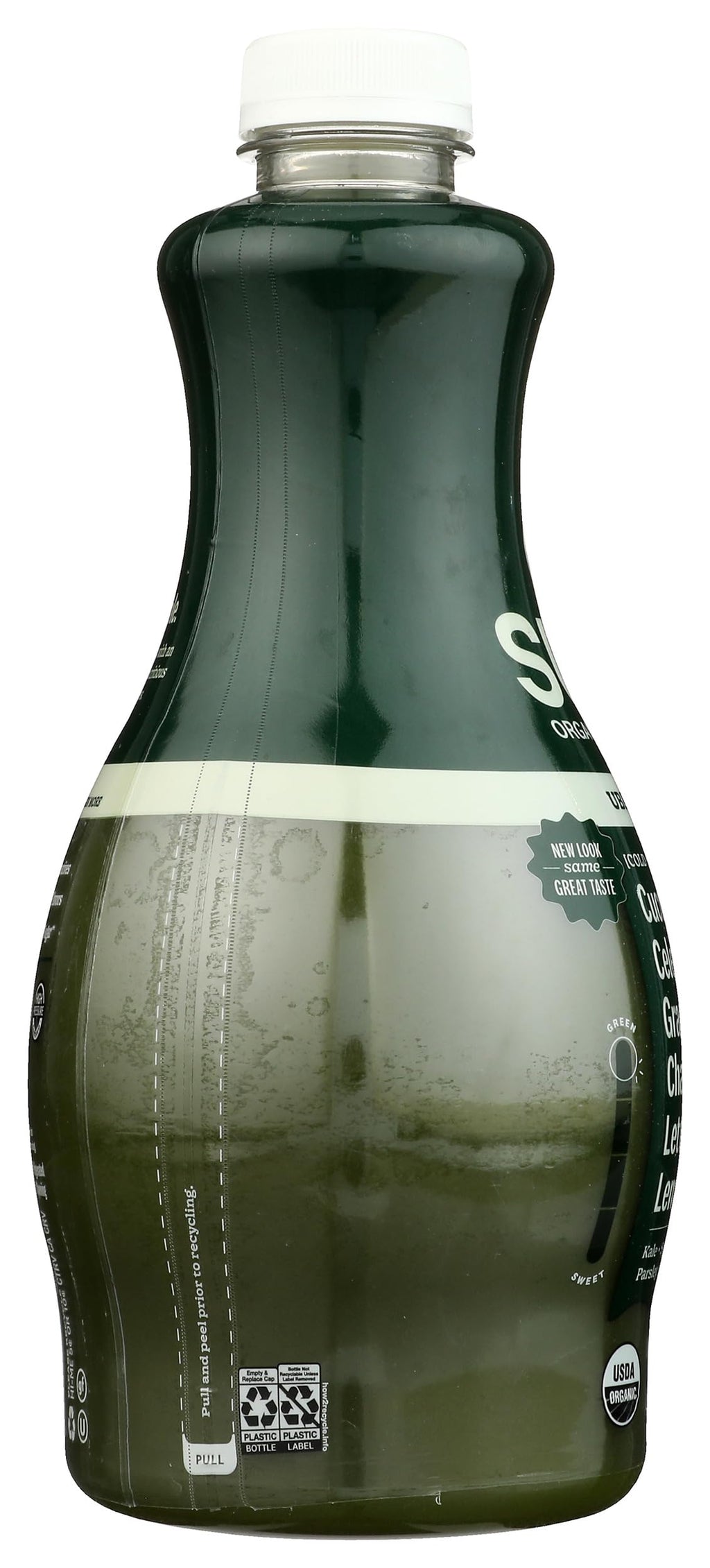 Suja Organic Cold-Pressed Uber Greens, Green Juice full of Leafy Green Cucumber, Celery, Chard, Lettuce, Kale & Grapefruit, Vegan, Plant-Based & USDA Certified (46 Fl Oz)