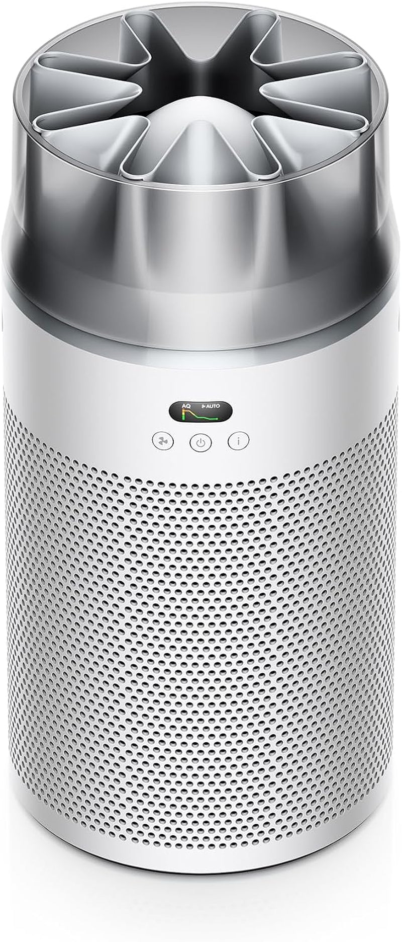 Dyson Hushjet Compact Purifier, Engineered for Powerful, Whisper-Quiet, Whole-Room Air Purification, Homes with Pets, Allergies, Fully-Sealed Filtration, 5-Year No Change Filter (White/Silver)