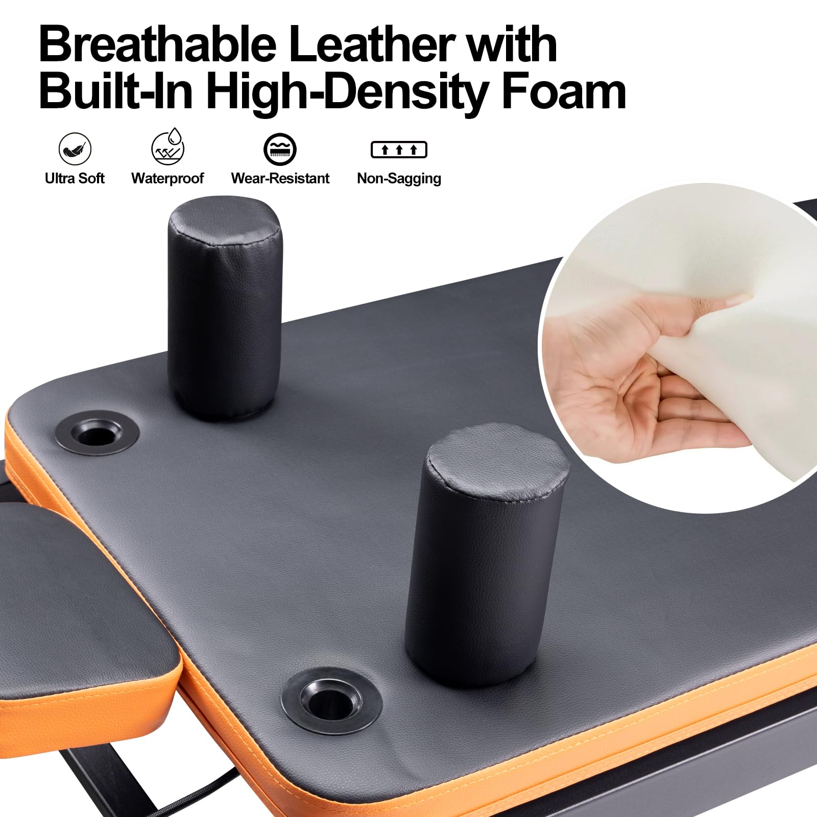 Pilates Reformer,Dpiolrcag Foldable Pilates Machine & Equipment for Home Use and Gym Workout with Jump Board, Suitable for Advanced and Beginners Users, Up to 250 lbs Weight Capacity