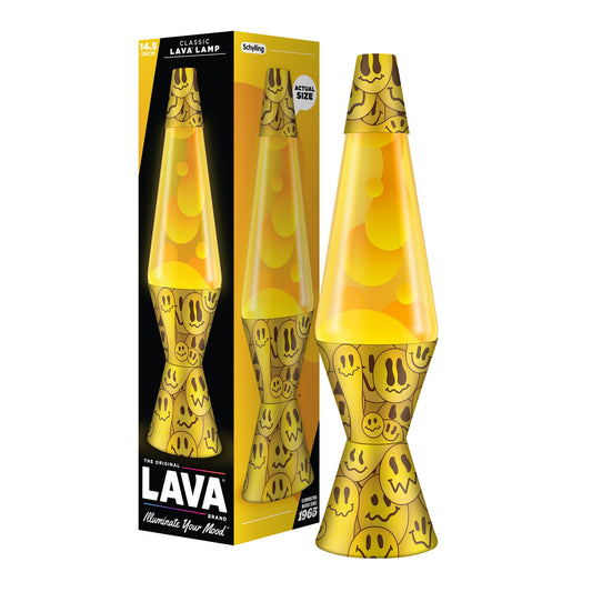 The Original Lava® Lamp - 14.5" Grinning Globs - Classic Liquid Motion Lamp - Yellow Lava and Orange Liquid - Item #2094 (Amazon Exclusive)