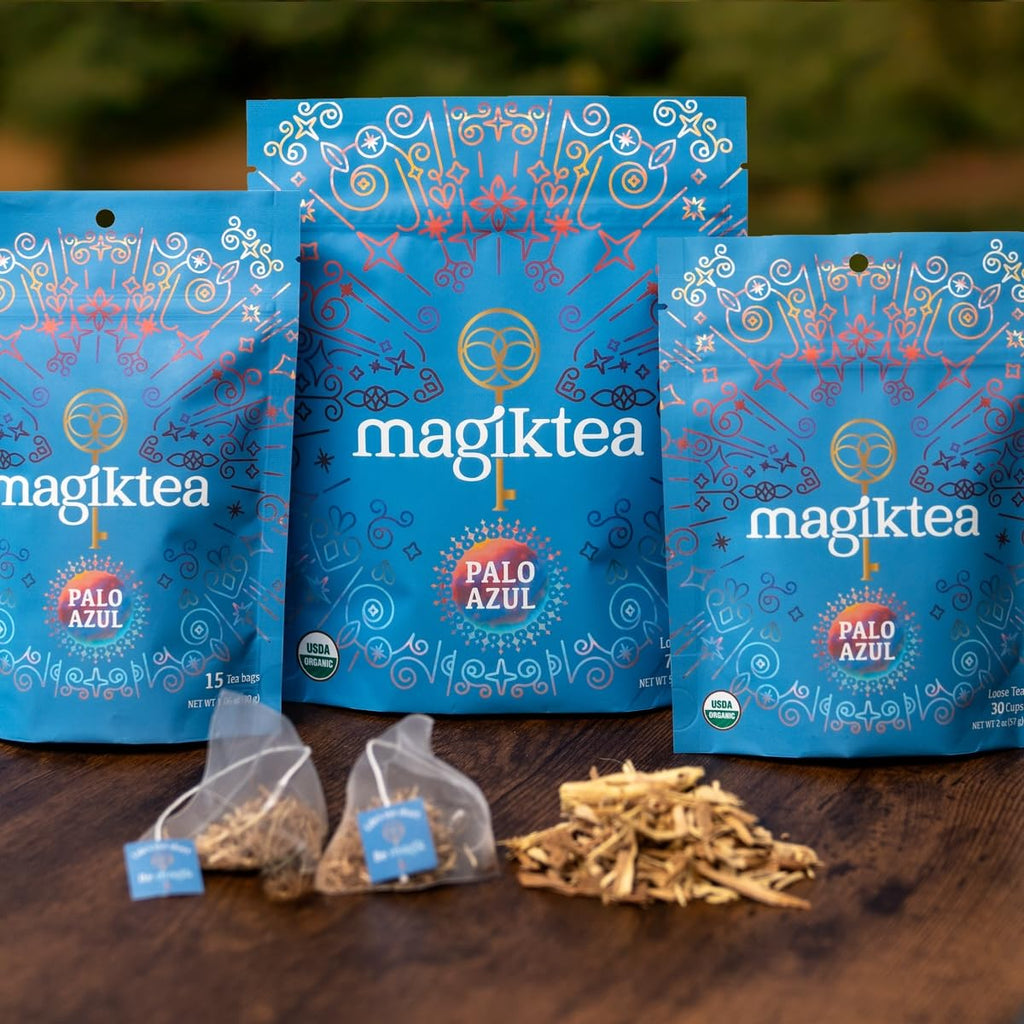 Magiktea, Palo Azul, 15 Plant-Based Tea Bags, USDA Organic, Kidneywood, Caffeine-Free