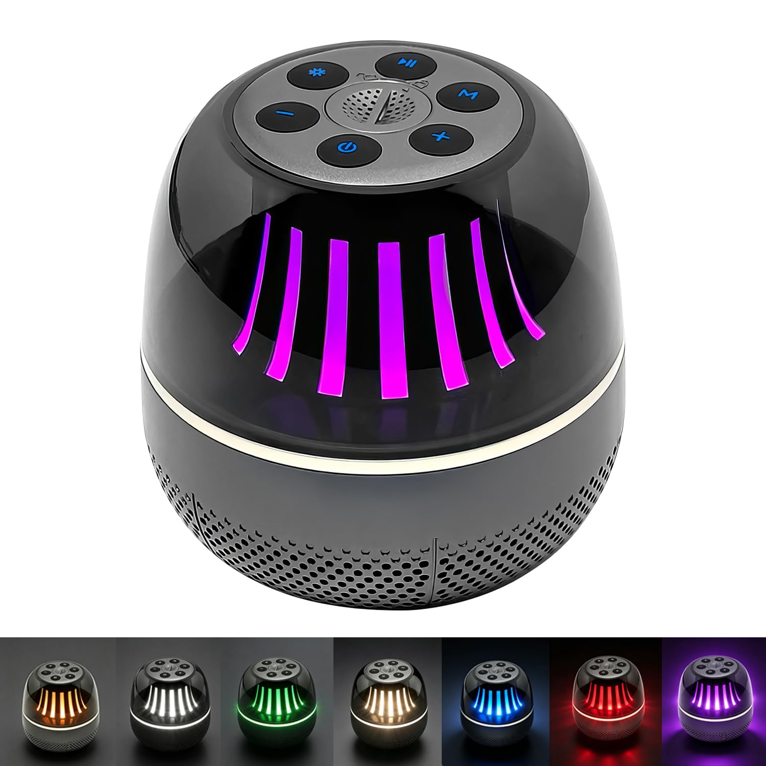 Portable Bluetooth Speaker with White Noise Machine, LED Color Lights, Aromatherapy Diffuser, Sleep Sound Machine for Sleep, Yoga, Home, Office & Bedroom, Gift for Women, Men, Kids & Friends