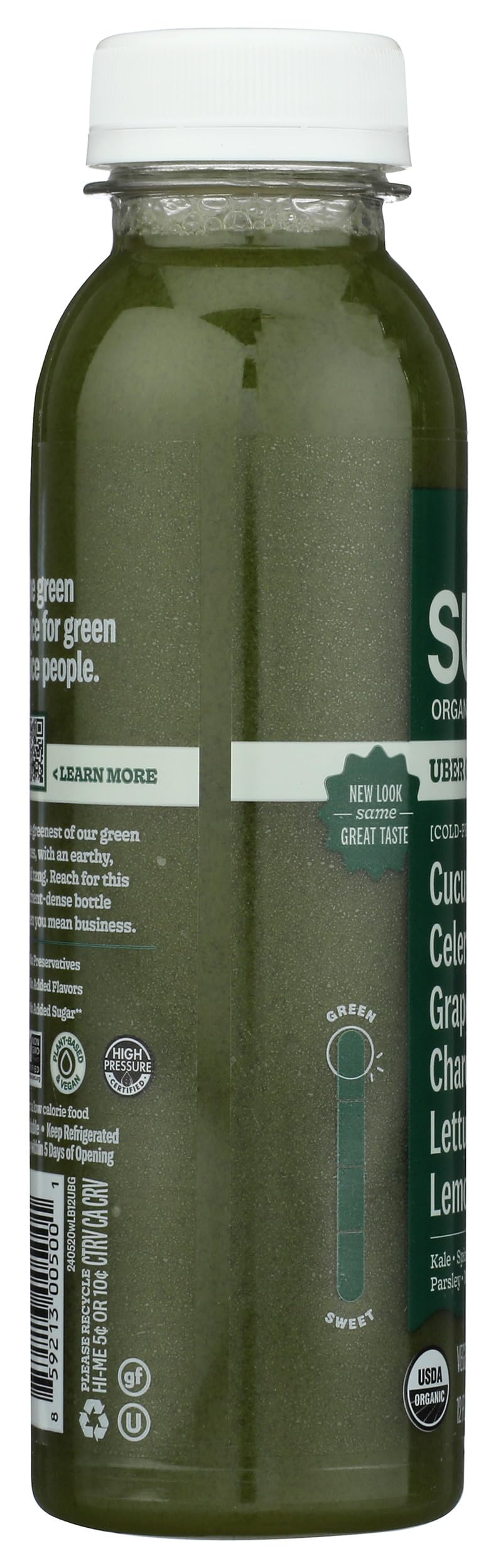 Suja Organic Uber Greens, 12 Fl Oz Bottle