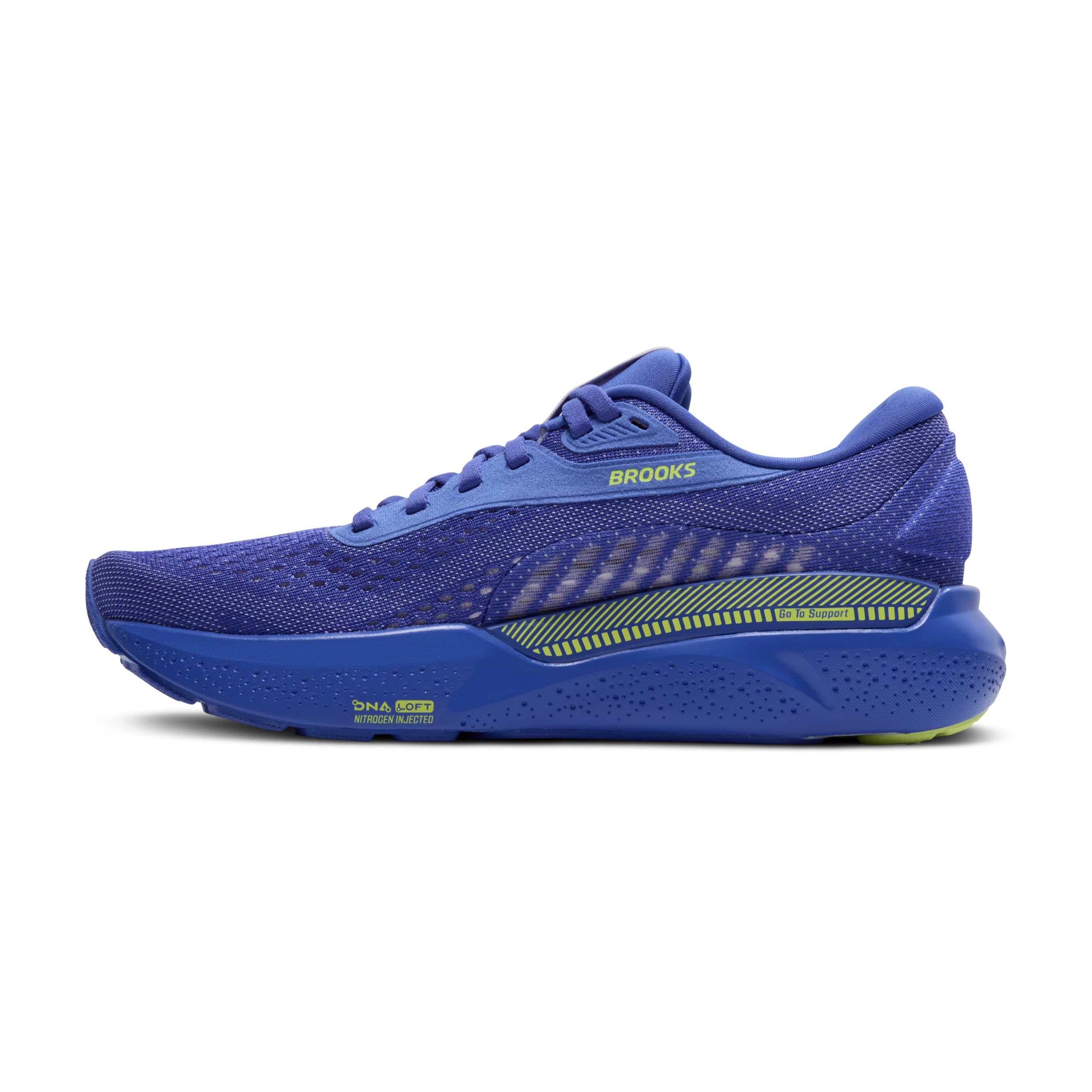 Brooks Women’s Adrenaline GTS 24 Supportive Running Shoe - Amparo/Thistle/Yellow - 6.5 Medium