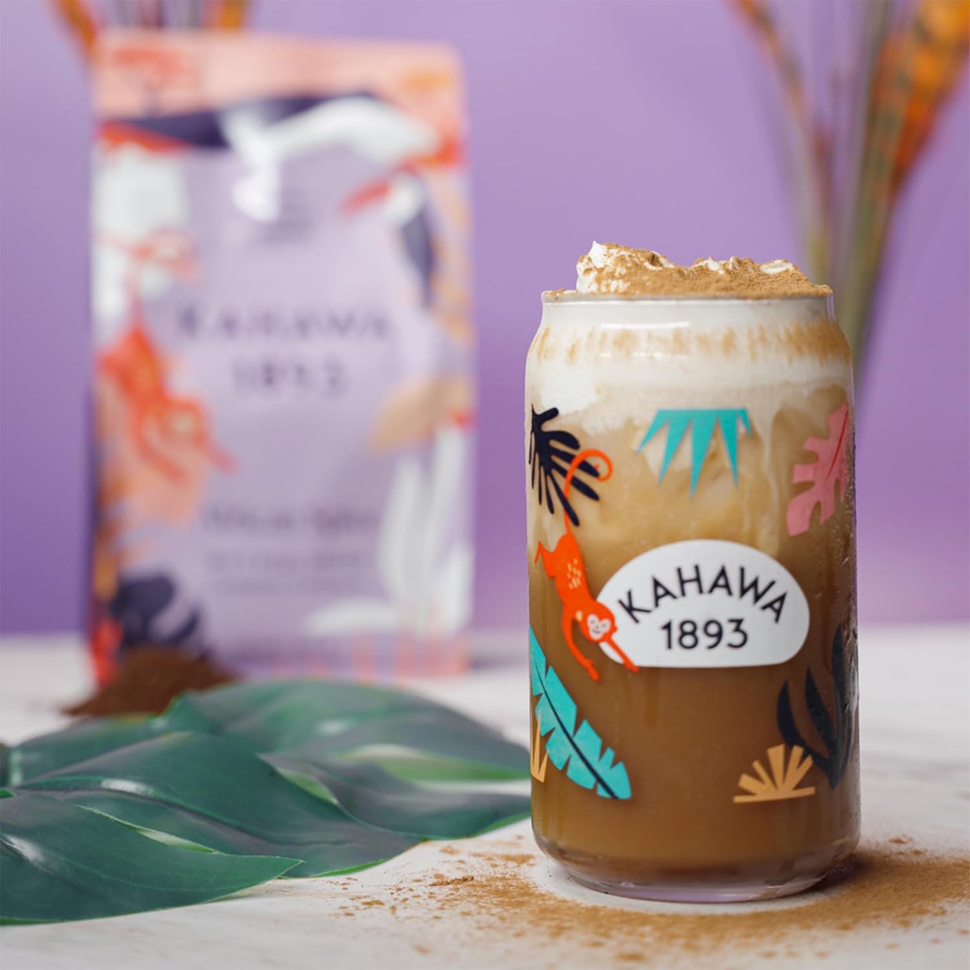 Kahawa 1893 Ground Coffee Medium Roast Chai Spice Coffee 12 Oz - With Cinnamon, Cardamom & Clove, As Seen on Shark Tank, High Antioxidants, Organically Grown, Ethically & Sustainably Sourced
