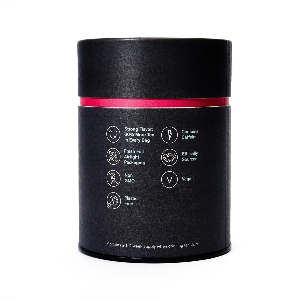 August Uncommon Low Country Bourbon Sugar Black Tea – Vegan, Non-GMO Loose Tea Leaves – Energize Your Day with Southern Wild Flavor in a Convenient Can with 15 Plastic-Free Bags