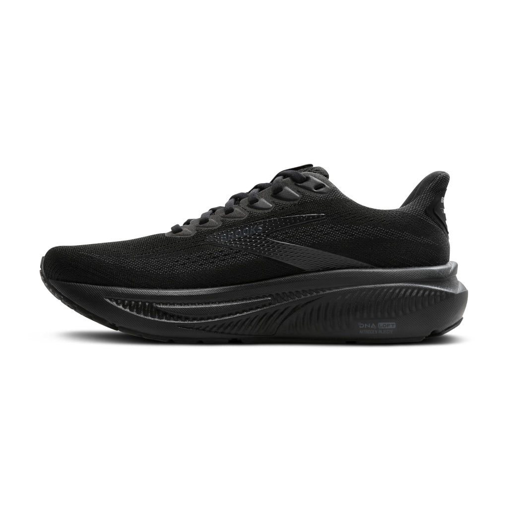 Brooks Men’s Ghost 17 Neutral Running Shoe - Black/Black/Ebony - 11 X-Wide