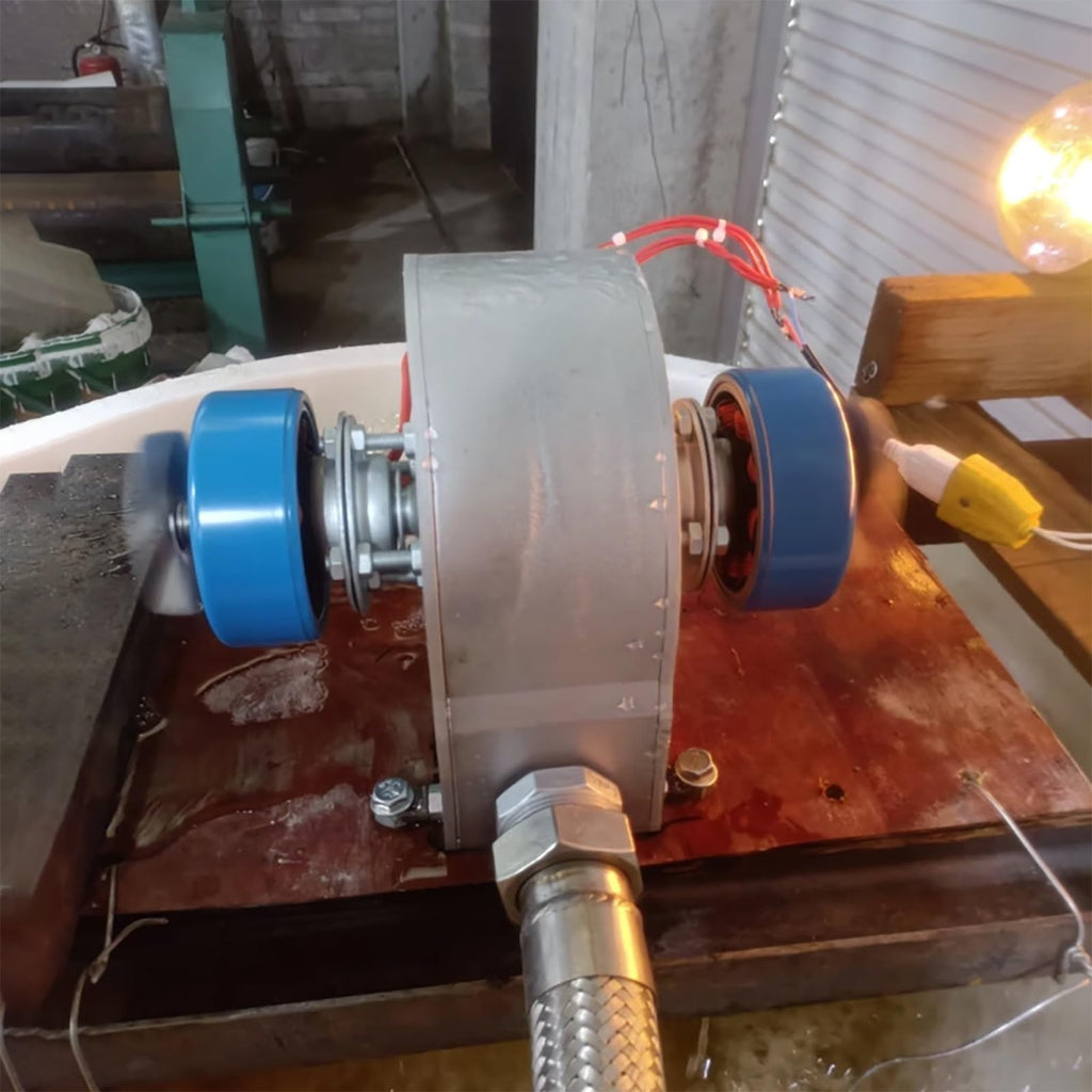 2KW Micro Hydro Generator, 110V/220V High Power Portable Hydroelectric Generator, Pelton Horizontal Water Turbine, Aluminum Alloy Hydro Power Equipment For Home/Off-Grid/Camping(220V)